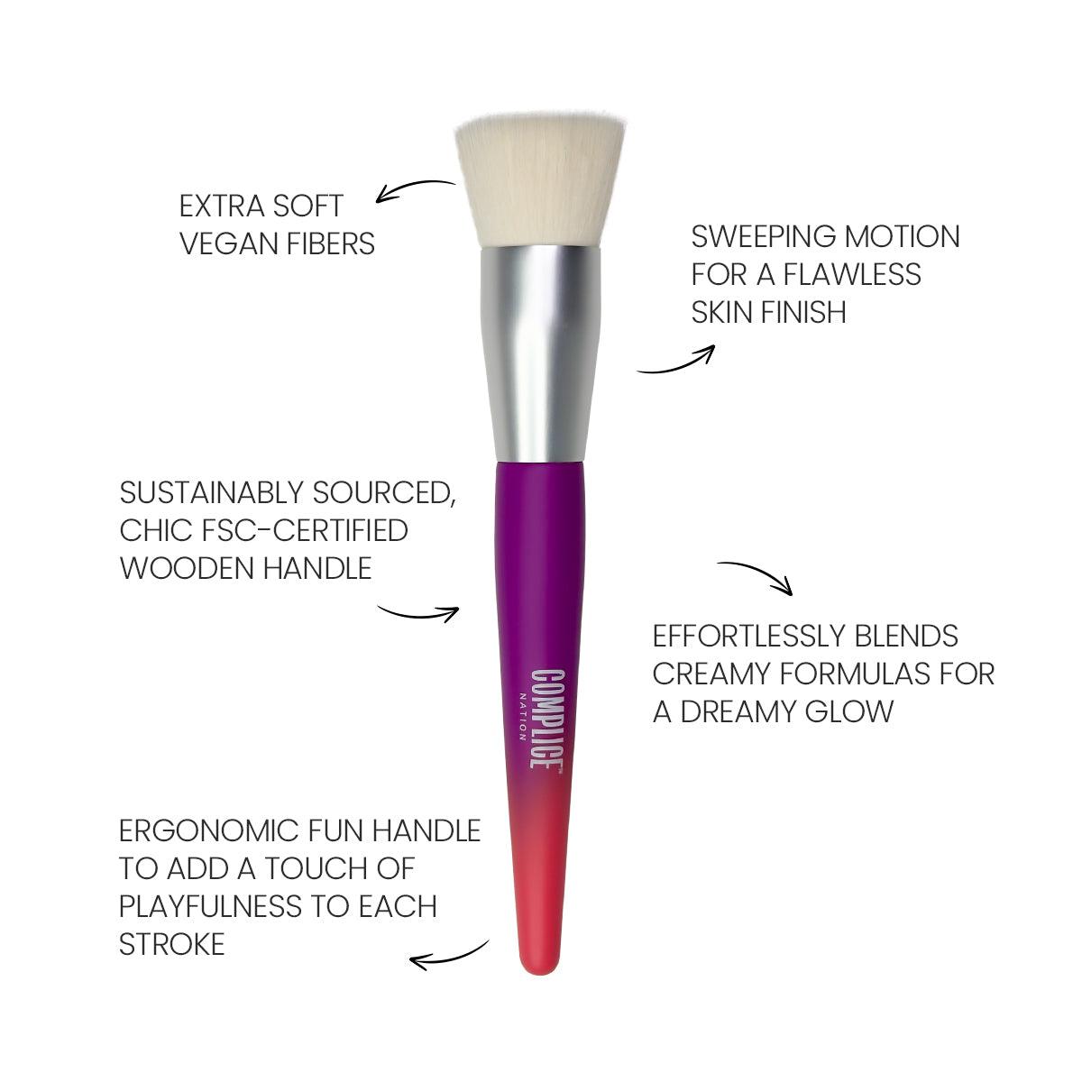 #OhSoFabulous: Unleash Your Beauty with Complice Nation's Showstopper Foundation Brush - Complice Nation